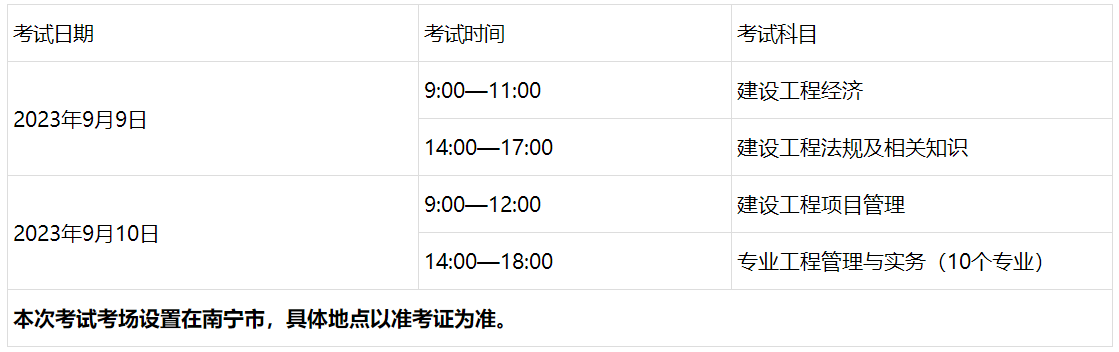 一、考試時間、科目及考場設(shè)置