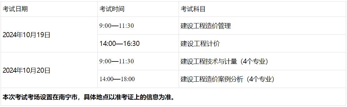 考試時(shí)間、科目及考場(chǎng)設(shè)置 ?